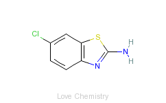 CAS:95-24-9_2-氨基-6-氯苯并噻唑的分子结构