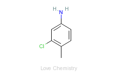 CAS:95-74-9_3-氯对甲苯胺的分子结构
