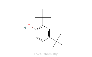 CAS:96-76-4_2,4-二叔丁基苯酚的分子结构