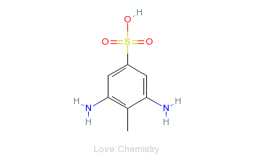 CAS:98-25-9_3,5-二氨基-4-甲基苯磺酸的分子结构