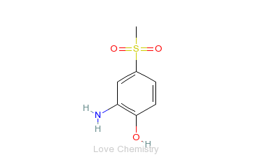 CAS:98-30-6_2-氨基-4-甲砜基苯酚的分子结构