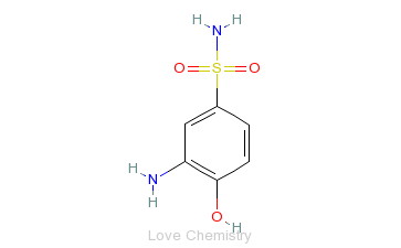 CAS:98-32-8_2-氨基-4-磺酰胺基苯酚的分子结构