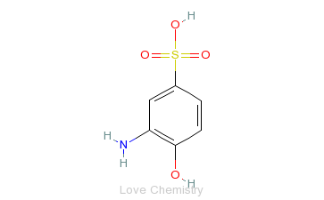 CAS:98-37-3_2-氨基苯酚-4-磺酸的分子结构