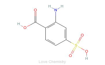 CAS:98-43-1_2-氨基-4-磺酸基苯甲酸的分子结构