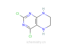 CAS:98142-36-0_2,4-二氯-5,6,7,8-四氢蝶啶的分子结构