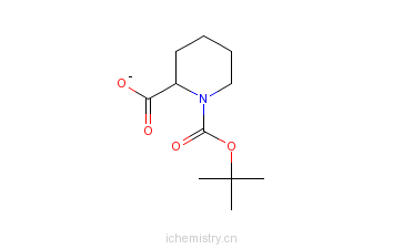 CAS:98303-20-9_N-Boc-2-哌啶甲酸的分子结构