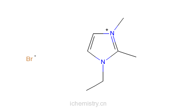 CAS:98892-76-3_1,2-二甲基-3-乙基咪唑溴盐的分子结构