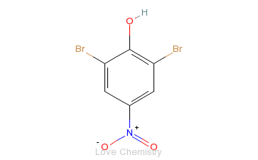 CAS:99-28-5_2,6-二溴-4-硝基苯酚的分子结构