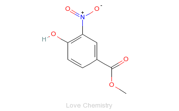 CAS:99-42-3_3-硝基-4-羟基苯甲酸甲酯的分子结构