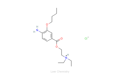 CAS:99-43-4_丁氧卡因的分子结构