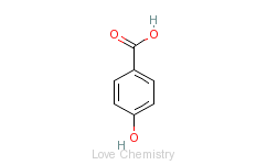 CAS:99-96-7_对羟基苯甲酸的分子结构