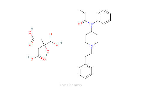 cas:990-73-8_枸橼酸芬太尼的分子结构