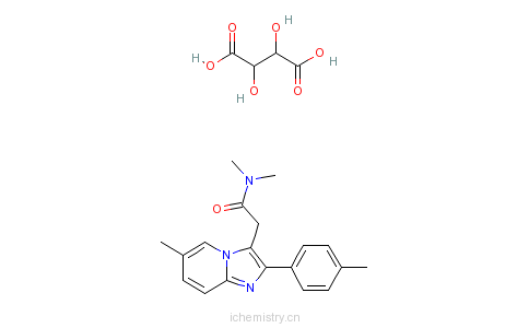 CAS:99294-93-6_酒石酸唑吡坦的分子结构