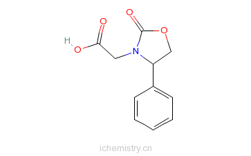 CAS:99333-54-7_(S)-(+)-2-氧代-4-苯基-3-恶唑烷乙酸的分子结构