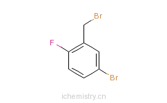 CAS:99725-12-9_2-氟-5-溴苄溴的分子结构