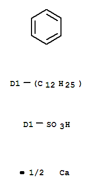 CAS:11117-11-6_四丙烯苯磺酸钙盐的分子结构