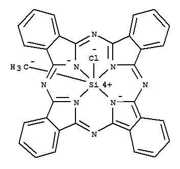 CAS:12118-97-7_氯甲基硅酞菁的分子结构
