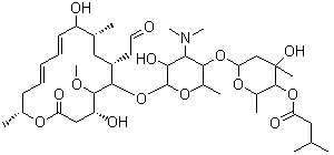 CAS:1392-21-8_吉他霉素的分子结构