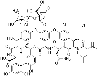 CAS:1404-93-9_盐酸万古霉素的分子结构
