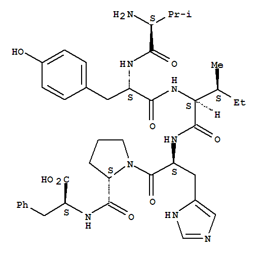 CAS:23025-68-5_[des-Arg1]-Angiotensin IIIķӽṹ