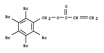 CAS:59447-57-3_聚丙烯酸五溴苄酯的分子结构