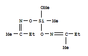 CAS:83817-72-5_甲基双(2-丁酮肟基)甲氧基硅烷的分子结构