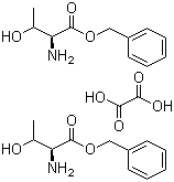 CAS:86088-59-7_L-苏氨酸苄酯半草酸盐的分子结构