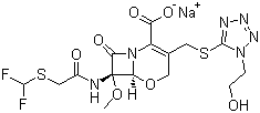 CAS:92823-03-5_氟氧头孢钠的分子结构