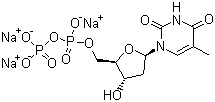 CAS:95648-78-5_2'-脱氧胸苷-5'-二磷酸三钠盐的分子结构