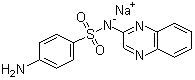 CAS:967-80-6_磺胺喹�f啉钠的分子结构