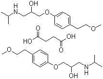 CAS:98418-47-4_琥珀酸美托洛尔的分子结构
