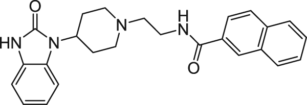 CAS:1130067-18-3_N-(2-{4-[2-oxo-2,3-dihydro-1H-benzo(d)imidazol-1-yl]piperidin-1-yl}ethyl)-2-naphthamideķӽṹ