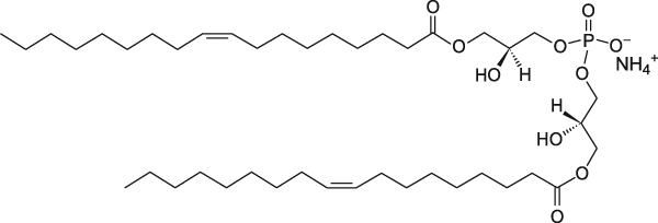 CAS:1246303-12-7_sn-(3-oleoyl-2-hydroxy)-glycerol-1-phospho-sn-1'-(3'-oleoyl-2'-hydroxy)-glycerol (ammonium salt)ķӽṹ