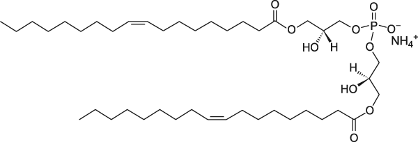 CAS:1246303-13-8_sn-(1-oleoyl-2-hydroxy)-glycerol-3-phospho-sn-3'-(1'-oleoyl-2'-hydroxy)-glycerol (ammonium salt)ķӽṹ