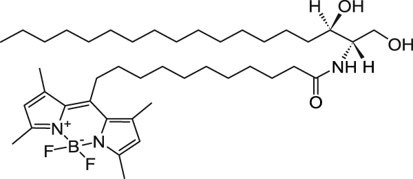 CAS:1246355-59-8_N-[11-(dipyrrometheneboron difluoride)undecanoyl]-D-erythro-sphinganineķӽṹ