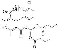CAS:253597-19-2_4-(2,3-DICHLORO-PHENYL)-2,6-DIMETHYL-1,4-DIHYDRO-PYRIDINE-3,5-DICARBOXYLIC ACID DIBUTYRYLOXYMETHYL Eķӽṹ