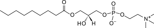 CAS:253678-66-9_1-nonanoyl-2-hydroxy-sn-glycero-3-phosphocholineķӽṹ