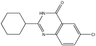 CAS:259110-64-0_6-CHLORO-2-CYCLOHEXYLQUINAZOLIN-4(3H)-ONEķӽṹ