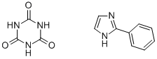 CAS:68490-63-1_[2-苯基咪唑与1,3,5-三嗪-2,4,6-(1H,3H,5H)-三酮]的化合物的分子结构