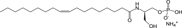 CAS:799268-80-7_N-{(1R)-2-hydroxy-1-[(phosphonooxy)methyl]ethyl}(9Z)octadec-9-enamide (ammonium salt)ķӽṹ