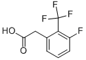 CAS:897940-14-6_3-氟-2-(三氟甲基)苯乙酸, JRD的分子结构