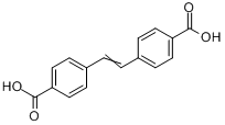 CAS:100-31-2_4,4'-二苯乙烯二羧酸的分子结构