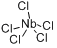 CAS:10026-12-7_氯化铌的分子结构