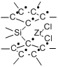 CAS:100516-64-1_二甲基硅烷基双(四甲基环戊二烯)二氯化锆的分子结构