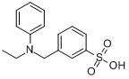 CAS:101-11-1_N-乙基-N-(3'-磺酸苄基)苯胺的分子结构