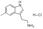 CAS:1010-95-3_5-甲基色胺盐酸盐的分子结构
