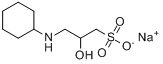 CAS:102601-34-3_3-(环己氨基)-2-羟基-1-丙磺酸钠盐的分子结构