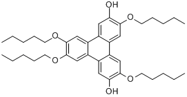 CAS:102737-76-8_3,6,10,11-四(正戊氧基)三亚苯基-2,7-二醇的分子结构