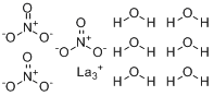 CAS:10277-43-7_硝酸镧六水合物的分子结构