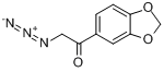 CAS:102831-07-2_2-叠氮-1-苯并二氧戊环-5-乙酮的分子结构